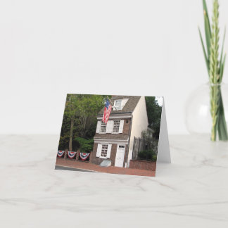 Betsy Ross House Card