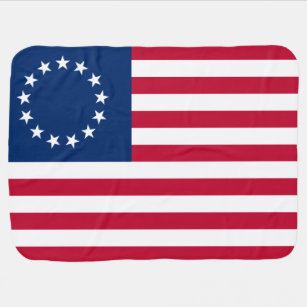 Betsy Ross Old Glory American USA Flag Baby Blanket