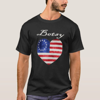 Betsy Ross Patriotic America 1777 Betsey Fourth Of T-Shirt