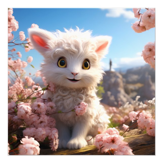 Betsy - The cuddly baby goat Photo Print (Front)