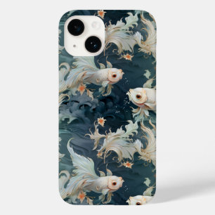 Betta Fish Blue White Case-Mate iPhone 14 Case