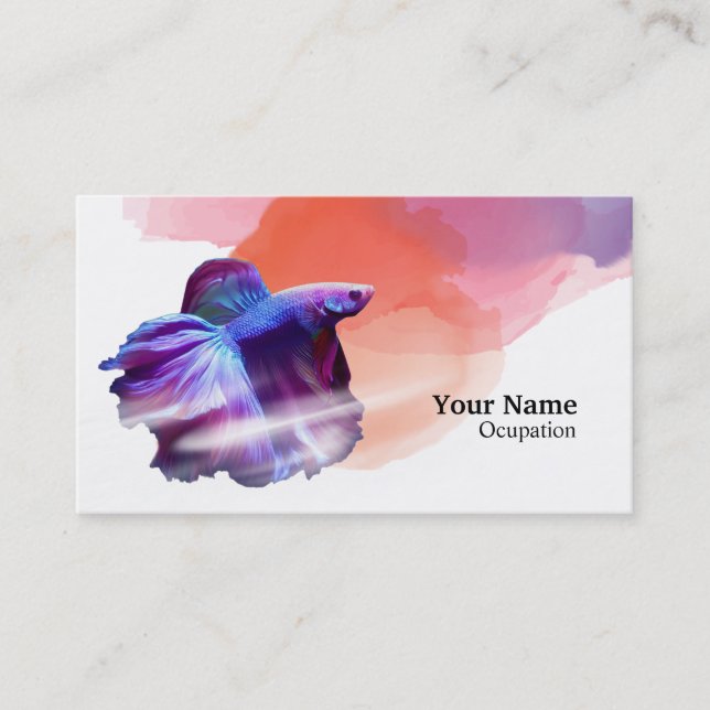 Betta Fish Business Card (Front)