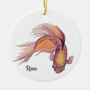Betta Fish Ceramic Ornament