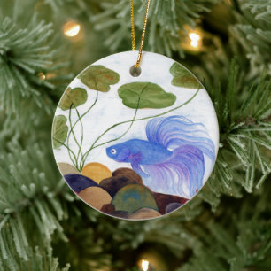 Betta Fish Ceramic Ornament