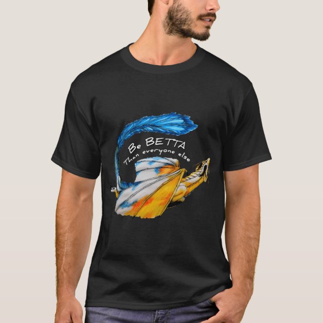 Betta Fish Dragon T-Shirt (Front)