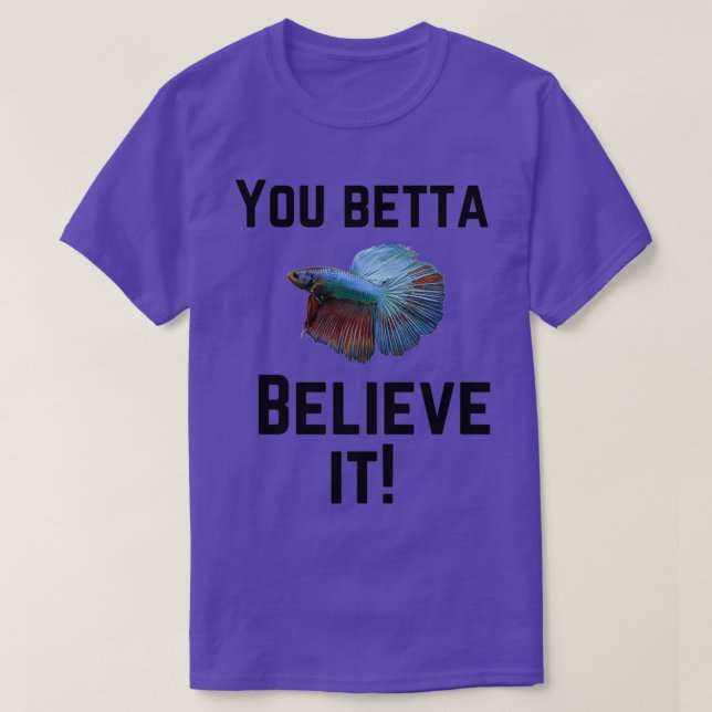Betta Fish Funny Shirt (Design Front)
