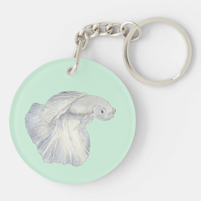 Betta Fish Keychain (Back)