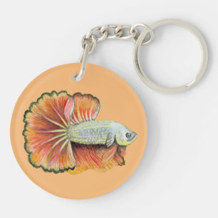 Betta Fish Keychain