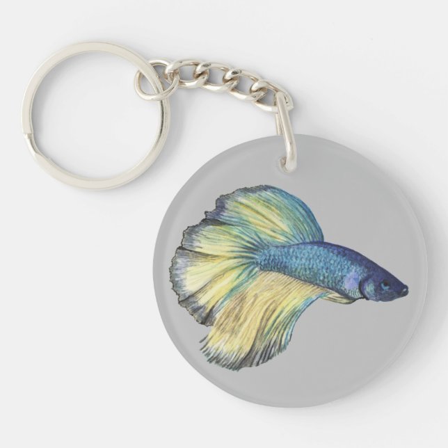 Betta Fish Keychain (Front)