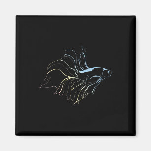 Betta Fish Lover Siamese Fighting Fish Aquarium Be Magnet