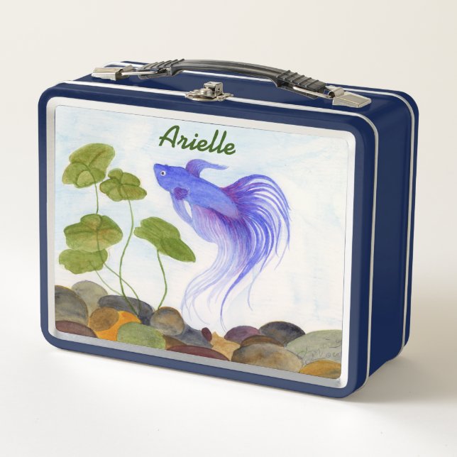 Betta Fish Metal Lunch Box (Front)