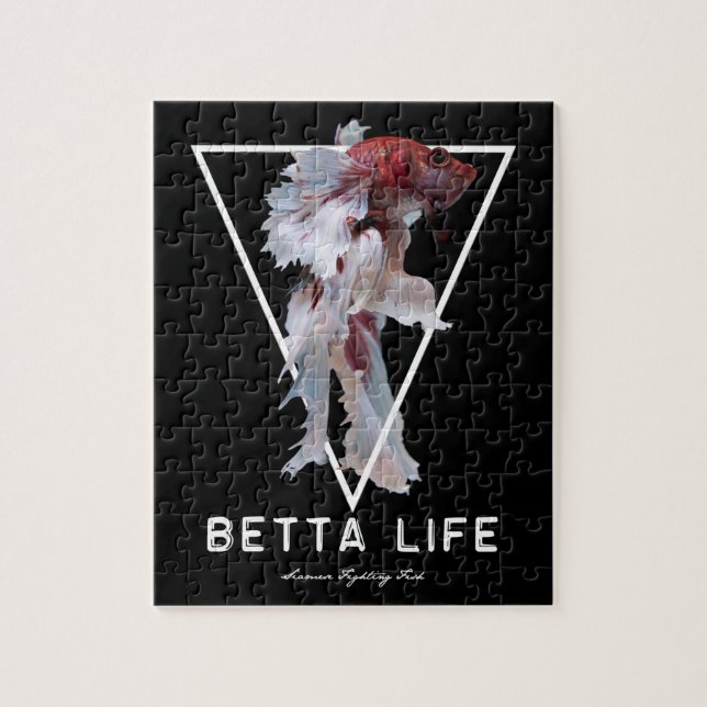 Betta Fish Modern Design Jigsaw Puzzle (Vertical)