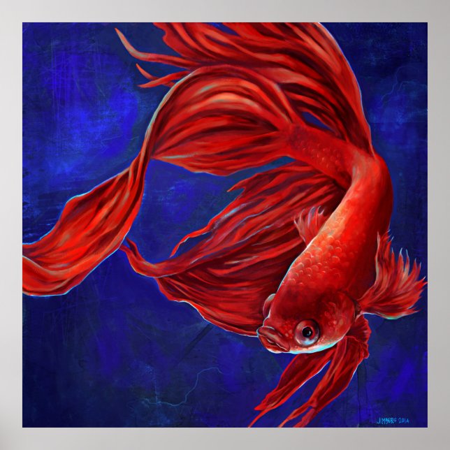 Betta Fish Painting Print (Front)