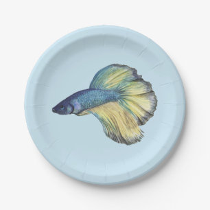 Betta Fish Paper Plate