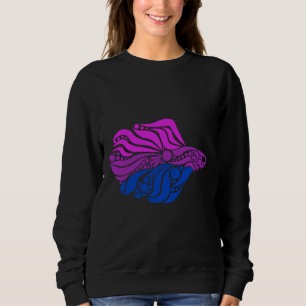 Betta Fish Pink Purple Blue Pride Sweatshirt