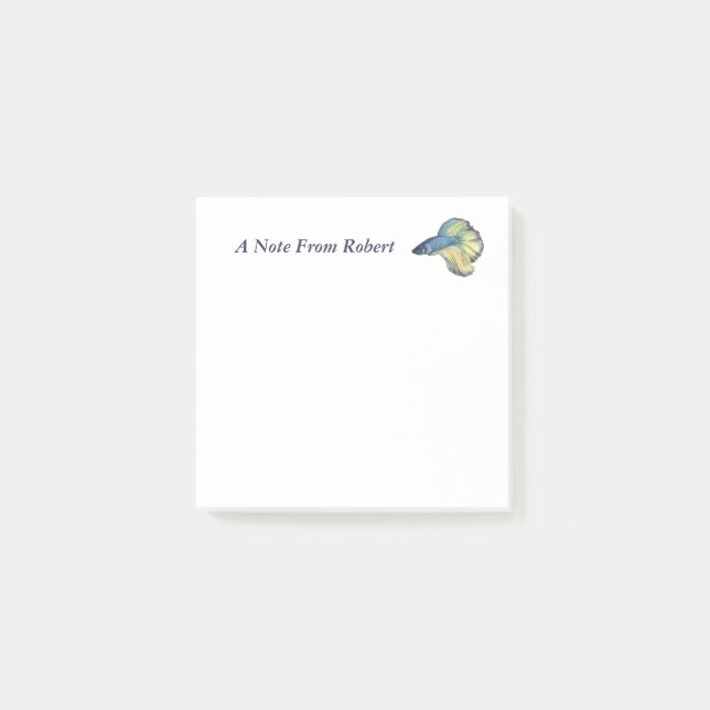 Betta Fish Post-it Notes (Front)
