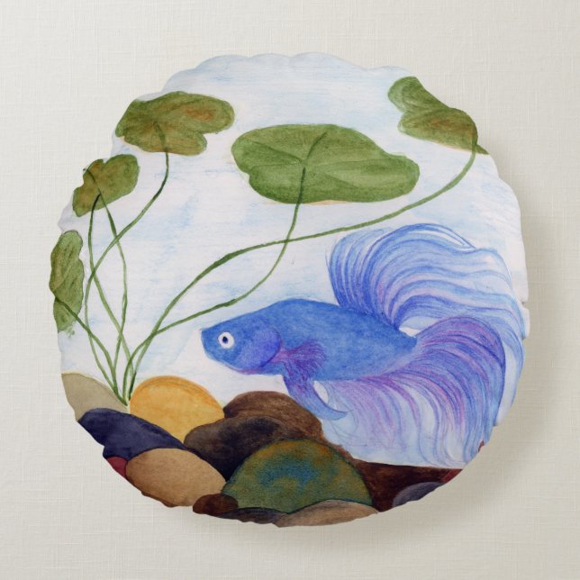 Betta Fish Round Cushion (Front)