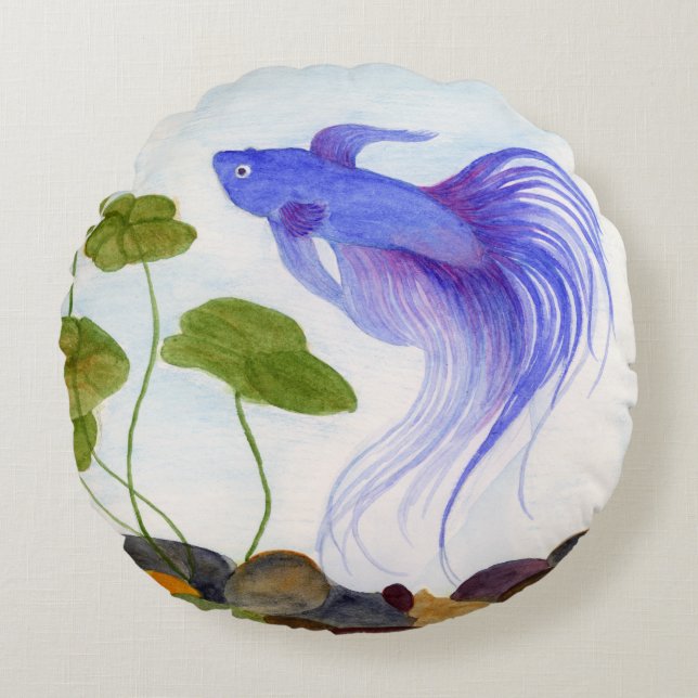 Betta Fish Round Cushion (Front)