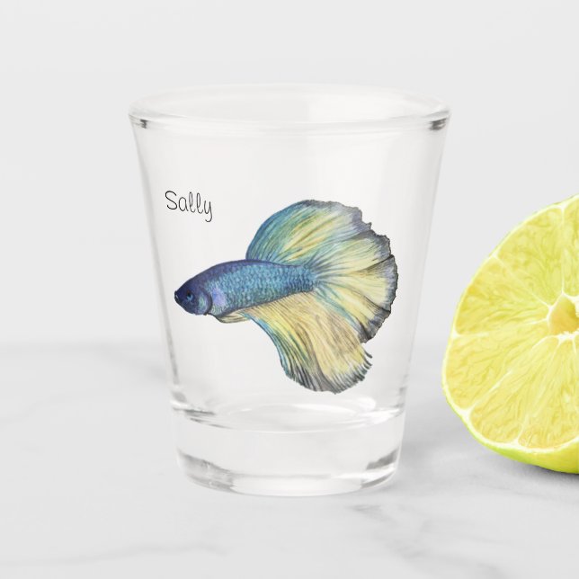 Betta Fish Shot Glass (Front)