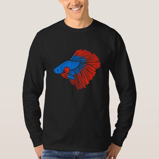 Betta Fish Siamese Fighting Fish T-Shirt (Front)
