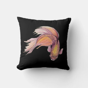 Betta Fish Throw Pillow