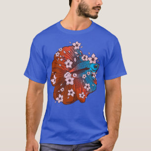 Betta fish with siamese fighting fish and Sakura P T-Shirt