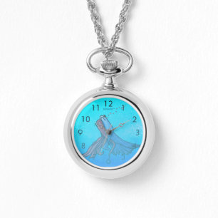 Betta Fish Wrist Watch Necklace 