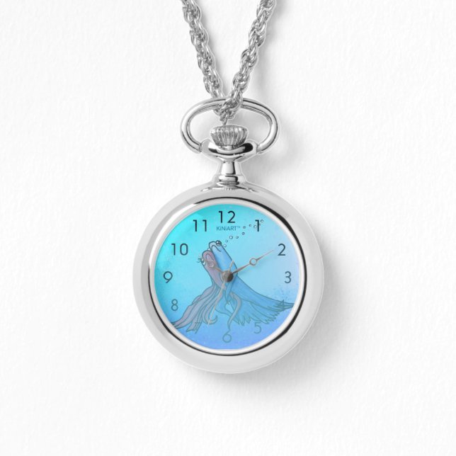 Betta Fish Wrist Watch Necklace  (Front)