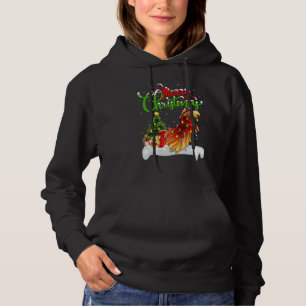 Betta Fish   Xmas Decorations Santa Betta Fish Chr Hoodie