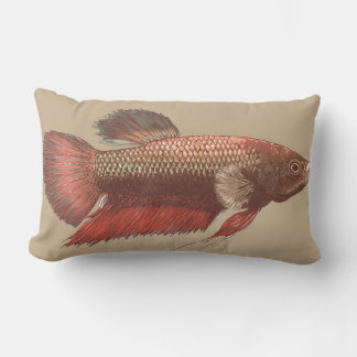 Betta illustration lumbar cushion
