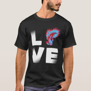 Betta Love For Fish Nerds - Aquarium Hobbyist T-Shirt