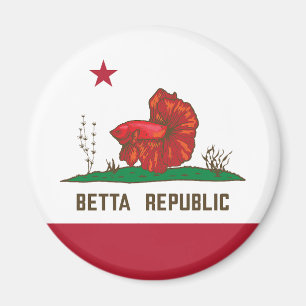Betta Republic Flag Magnet