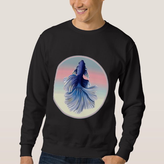 Betta Siamese Fish Sweatshirt (Front)