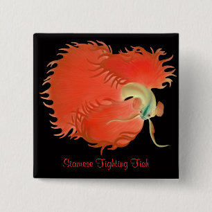 Betta Splendens Fighting Fish Pin