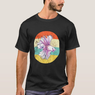 Betta Splendens Fish Siamese Fighting Fish Retro S T-Shirt