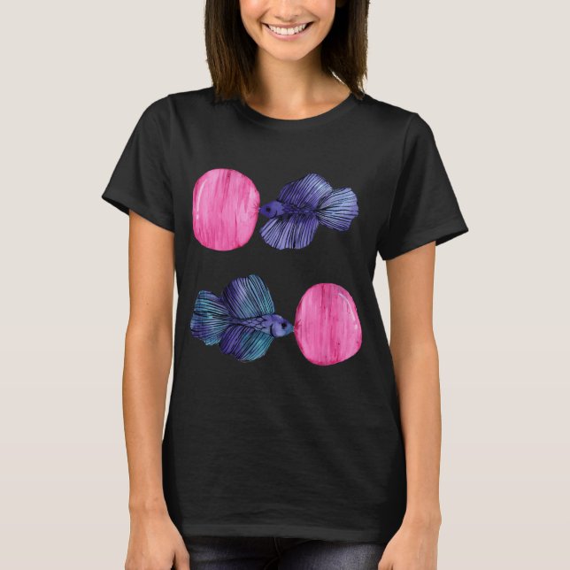 Bettas with Bubble Gum T-Shirt (Front)