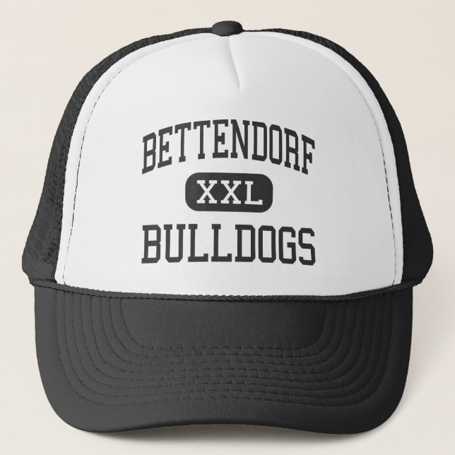Bettendorf - Bulldogs - High - Bettendorf Iowa Trucker Hat (Front)