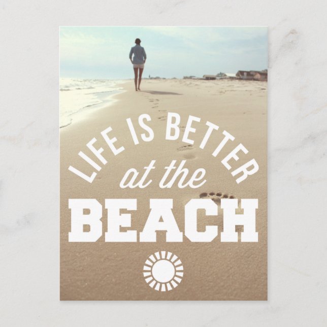 Better At The Beach Postcard (Front)