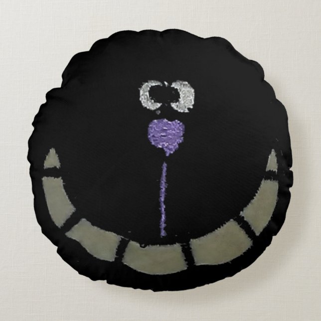 (BETTER) Bad Dream Cat Round Cushion (Front)