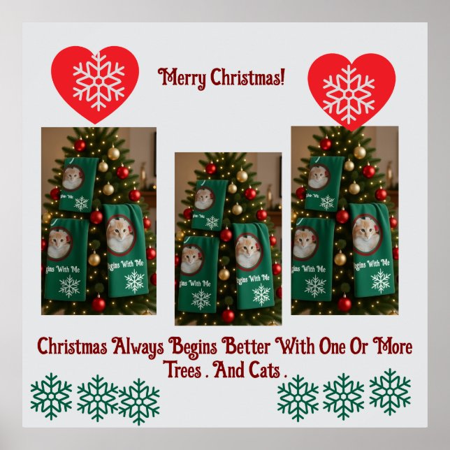 Better Christmas With Cats  Poster (Front)