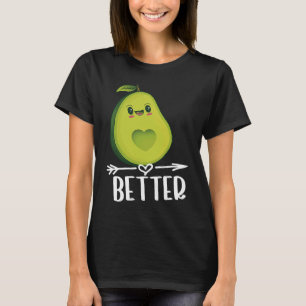 Better Half Couple Sliced Avocado  Valentine's Day T-Shirt