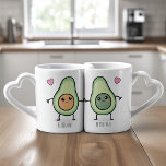 Better Half Kawaii Avocado Couples Coffee Mug Set<br><div class="desc">Better Half Kawaii Avocado Couples Coffee Mug Set - Besties or partners in life, those of us who are lucky enough to share this journey with someone special know that it definitely takes two to tango. In these times that we live, the traditional definition of couples has changed. To reflect...</div>