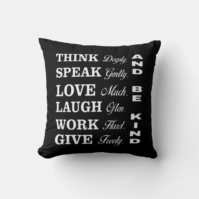 Better Human Behaviour Throw Pillow (Front)
