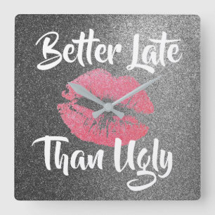 Better Late than Ugly, Faux Glitter Clock