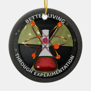 Better Living Through Experimentation Ceramic Ornament