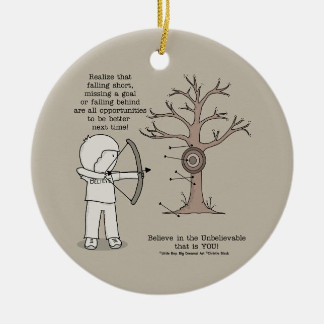 Better Next Time Ceramic Tree Decoration (Front)