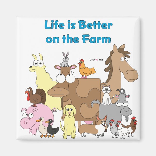 Better on the Farm - Magnet (Front)