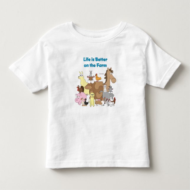 Better on the Farm - Toddler Shirt (Front)