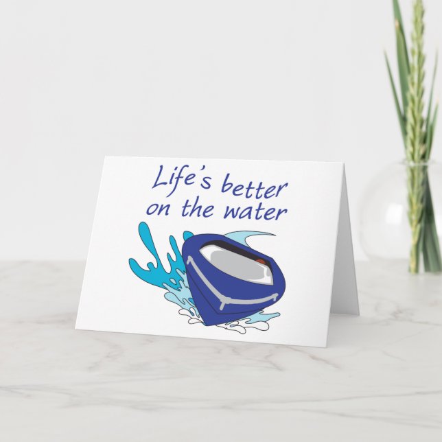 Better On The Water Card (Front)