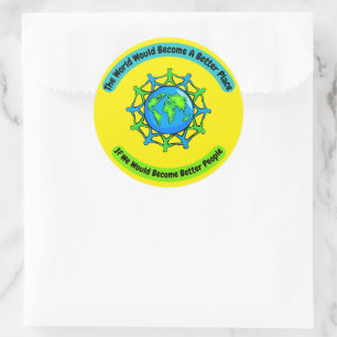 Better People Better World Lrg Sticker set of 6
